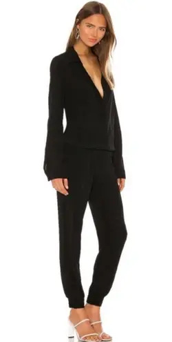 Monrow Crepe Button down Jumpsuit Seen Kim Kardashian