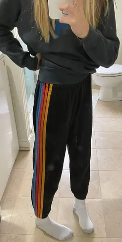 Aviator Nation 5 Stripe Sweatpants Charcoal