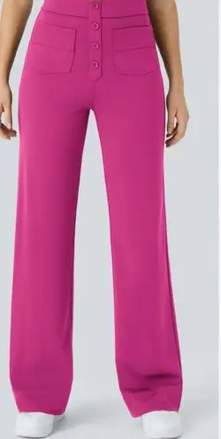 Halara High Waisted Straight Leg Pants – Hot Pink – XS – NWT