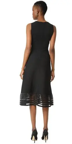 Lela Rose Black Sleeveless Mid