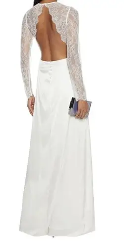 Cami NYC NEW Laurie lace-paneled cutout silk-blend charmeuse gown Size XS