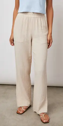 Evereve NWT Rails Leon Gauze Pants in Flax