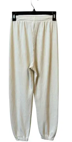 SKIMS Cotton Ribbed Jogger Pant Women's XXS Marble Ivory Sweatpants Comfy NWT