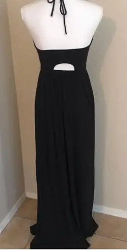 Go Couture Halter Cut Out Maxi Dress