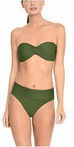 Robin Piccone New. basil green bikini. M-top/S-bottom. Retails $186 - Image 1