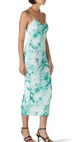 AFRM White Amina Tie Dye Slip Dress Size Small $78