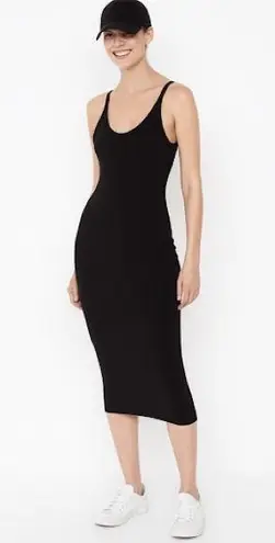 Beyond Yoga Featherweight Resort Midi Slip Dress in Dark Night Size Small