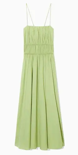 Lumière Green Tie Back Midi Dress