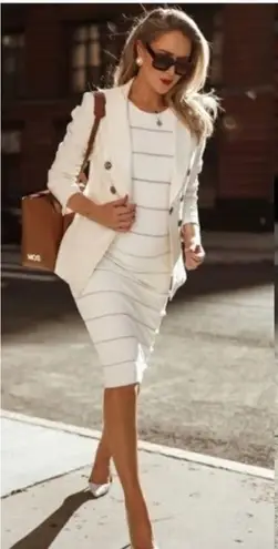 Veronica Beard Gaya Dickey Linen Blend Jacket