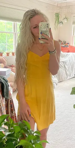 Hollister Yellow Mini Dress