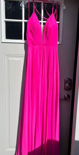 Faviana Pink prom dress