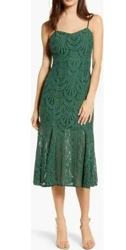 4S13NNA 4SI3NNA Sleeveless Lace Midi Dress • Sz M