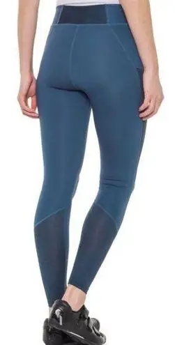 Pearl Izumi  Wander Blue Mesh Panel Mid Rise Athletic Leggings With Pockets Sz L