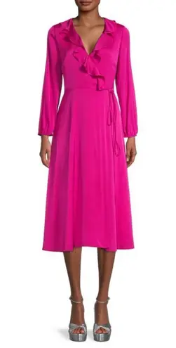 Milly Emalee Silk-Blend Ruffle Dress *FLAWED*