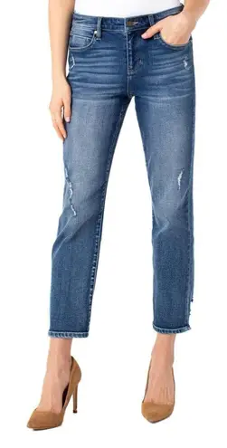 NWT Stitch Fix Liverpool Kennedy Crop Straight In Kennedy Wash Size 16/33 Tall Blue