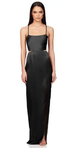 Nookie  Stella Cut Out Gown in Black Medium New Womens Long Dress