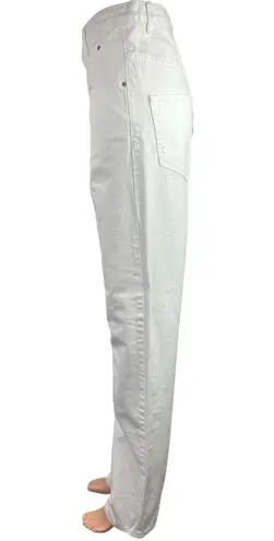 Isabel Marant NEW  White High Rise Ankle Denim Straight Leg Trouser Jeans Size 10