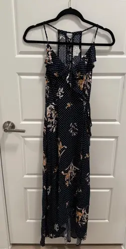 Lost + Wander Catalina Faux-Wrap Maxi Dress