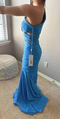 colors dress Colors 2693 Turquoise Blue Cut Out Formal/ Prom Dress