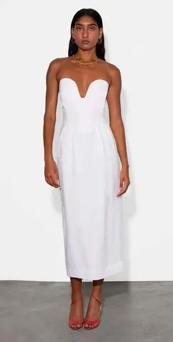 Mara Hoffman NWT Isla Strapless Midi Dress Size 2