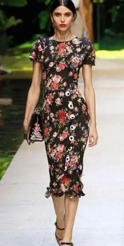 Dolce & Gabbana NWOT  floral silk dress