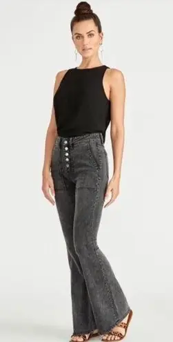 Rachel Roy Harp High-Rise Jeans, Dark Wash Wide Leg Denim Size 29 New w/Tag