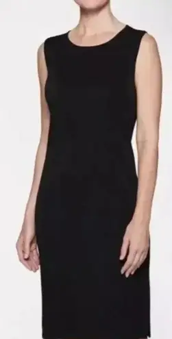 Ming Wang Sleeveless Dress Knit Sheath Black Women's Size PXL Stretch Office