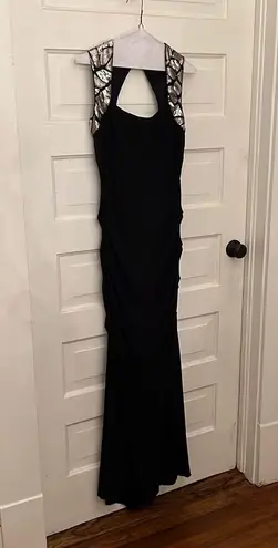 Cache Black Mermaid Gown