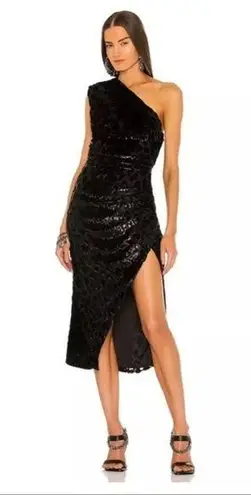 NEW! DUNDAS x REVOLVE Hendrix Midi Dress in Black Size Small