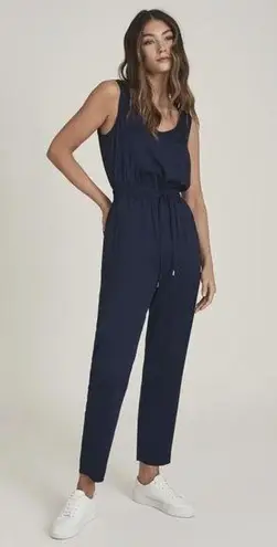 Reiss Kat Navy Casual Straight Leg Jumpsuit Size 4