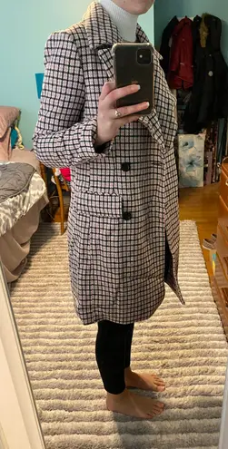 Forever 21 Double Breasted Houndstooth Coat - Image 3