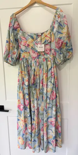 Laura Ashley Tuckernuck x batsheva tulips fells midi dress