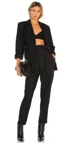 ANINE BING Yves Black High Waist Trouser