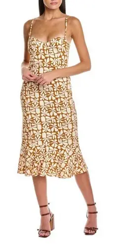 Hutch NWT /Anthropologie Jolie Floral Slim Mermaid Bustier Midi Dress XL