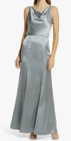 Chi Chi London Julianna Cowl Neck Satin Gown