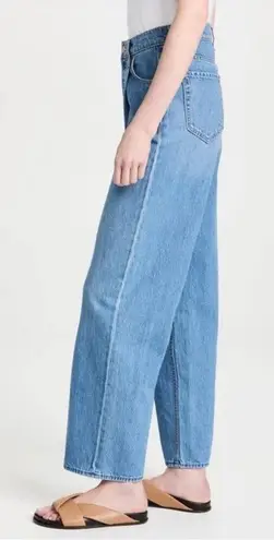Mother SNACKS The Pleated Fun Dip Puddle Wide Leg Jeans Women’s Size 33 Blue