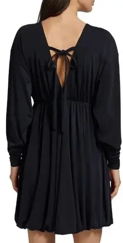 Cinq a Sept Destiny Mini Dress Navy Blue Long Sleeve Bubble Hem Size Medium