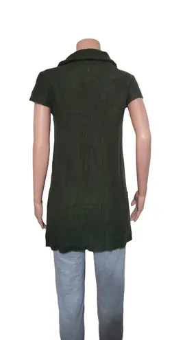 Pulp women green cap sleeve cowl neck tunic dress top M Size M