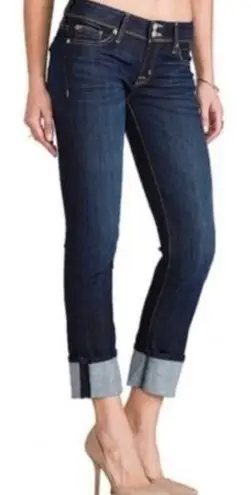 Hudson Ginny crop stretch denim straight leg jeans 29