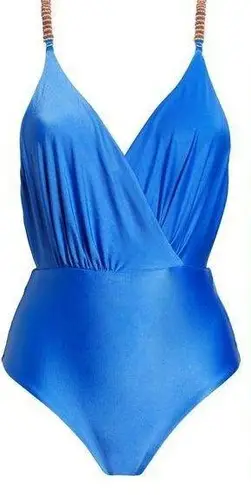 Farm Rio Beaded Strap One-Piece Swimsuit, Medium, $195