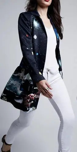 Rachel Rachel Roy Peplum Jacket Blue Size M