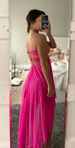 David's Bridal Pink Homecoming / Formal Dress