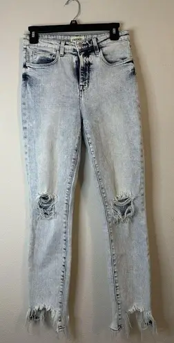 L'Agence L’AGENCE High Line Jean Light Wash Distressed Jeans Size 26 MSRP $275