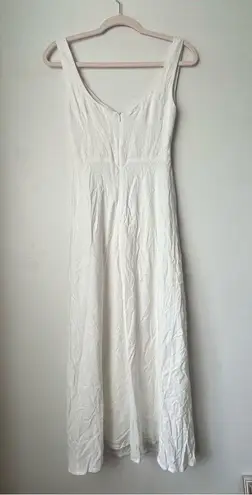 Petal and Pup White Apollo Twist Front Cut Out Midi Dress 4