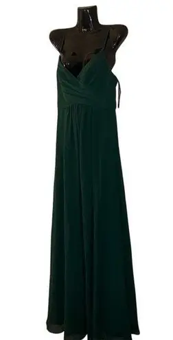 Sorella Vita Bridesmaid Women's Emerald Green Maxi Wrap Dress Size M 10 Formal