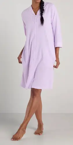 NWT Miss Elaine Size Large Lavender Purple TERRY SHORT ROBE Cozy Comfort Gift