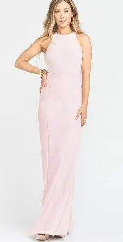 Show Me Your Mumu  Chicago High Neck Gown in Vintage Rose Stretch S