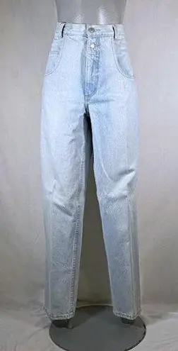 Guess Vintage 80s  Light Wash High Rise Tapered Mom Jeans~32~USA