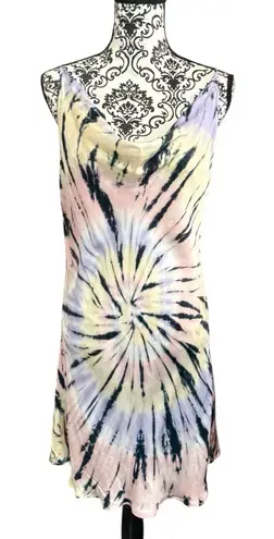 Surf Gypsy SURF GIPSY Pastel Tie-Dye Mini Slip Dress