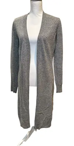 AllSaints Halo Cardigan Gray Open Front Longline Sweater Women's Size 6